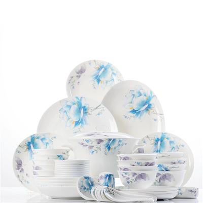 操爆乳骚逼48头聆听花开骨瓷礼品餐具套装